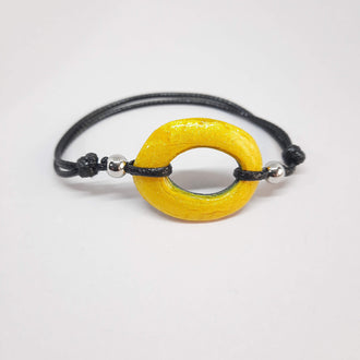 Pulsera Ovalada Amarillo