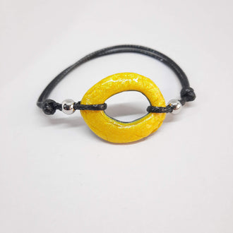 Pulsera Ovalada Amarillo