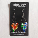 pendientes corazon arcoiris