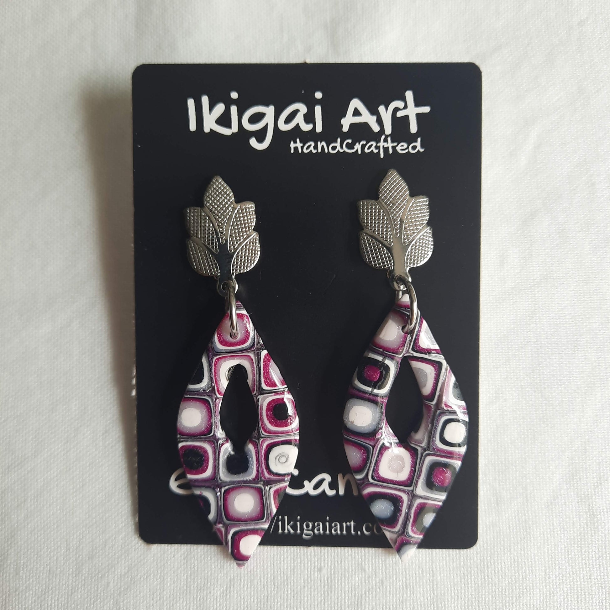 pendientes fantasy rosa