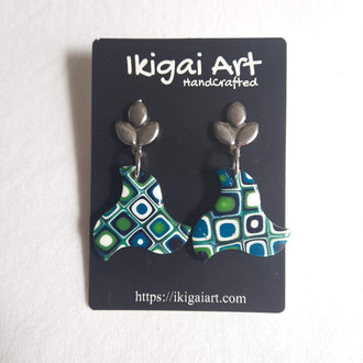 pendientes fantasy verde